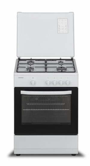 Aragaz gaz Heinner HFSC-SME60WH, 4 arzatoare, dispozitiv de siguranta, 60x55