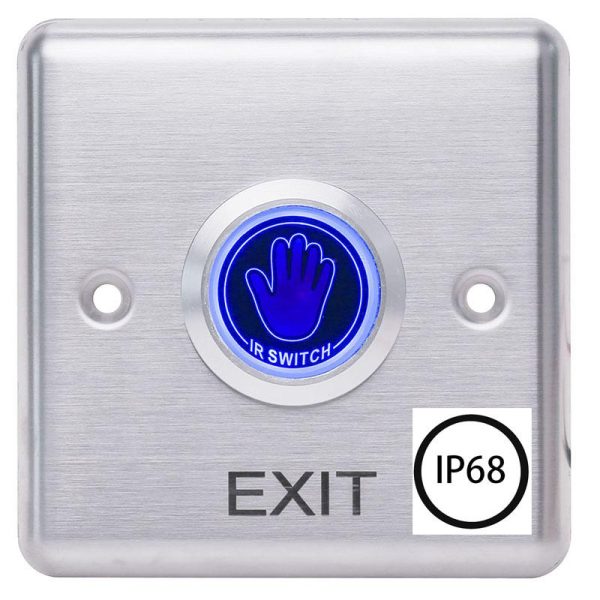 Buton de iesire cu infrarosu waterproof, incastrabil, ND-EB35, Iesire contact:NO/NC;