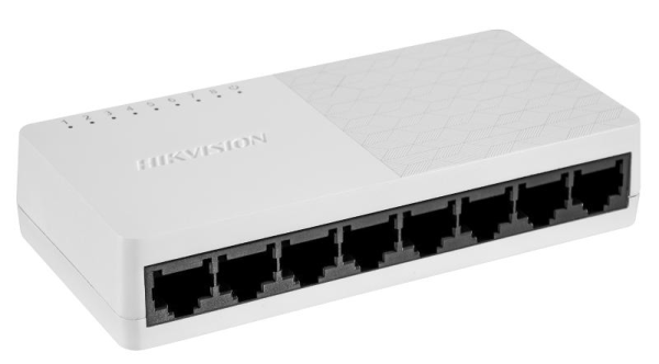 Switch Hikvision DS-3E0108D-O: 8 x 10/100 Mbps ethernet port, MDI/MIDX,