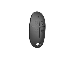 "Telecomanda SpaceControl, 4 butoane, negru - AJAX; Permite controlul Hub-urilor