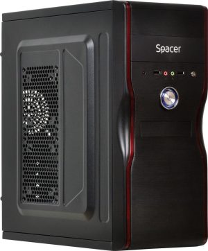 Carcasa SPACER New Mercury, Mid Tower, Black
