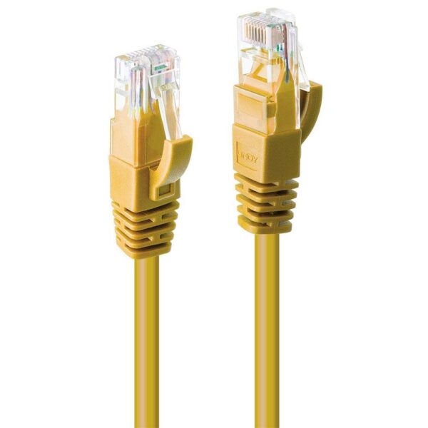 Cablu retea Lindy LY-48062, 1m Cat.6 U/UTP, Yellow - Image 3