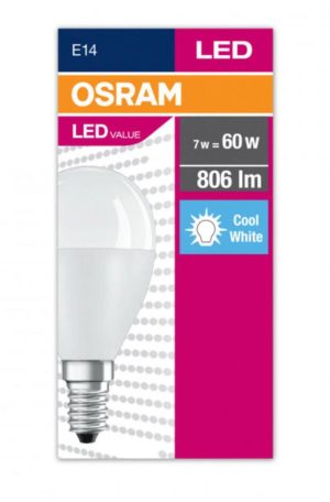 Bec LED Osram Value Classic P, E14, 7W (60W), 806