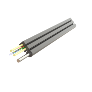 Cablu fibra optica 4 fibre flat drop SM, 600N, cu