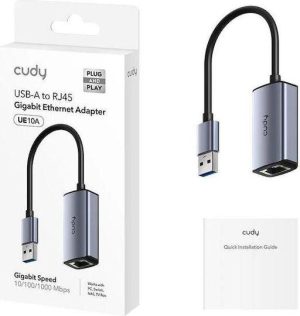 Adaptor USB la Ethernet CUDY UE10A USB-A, 1 porturi, RJ-45