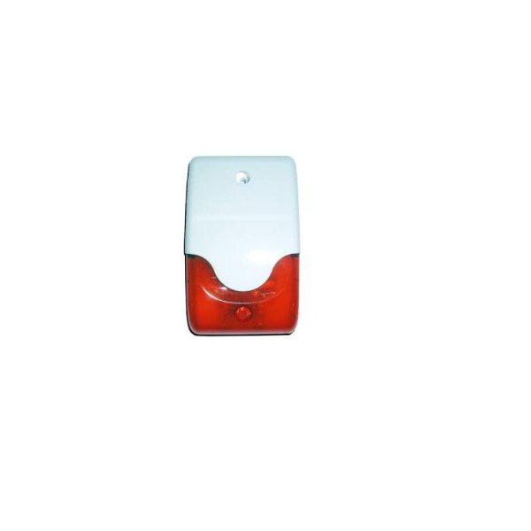 Siena piezo cu flash albastru/rosu, De interior/exterior, carcasa alba ,LD