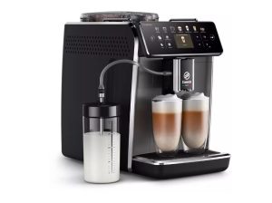 Espressor PHILIPS GranAroma SM6582/10, automat, boabe, argintiu/negru