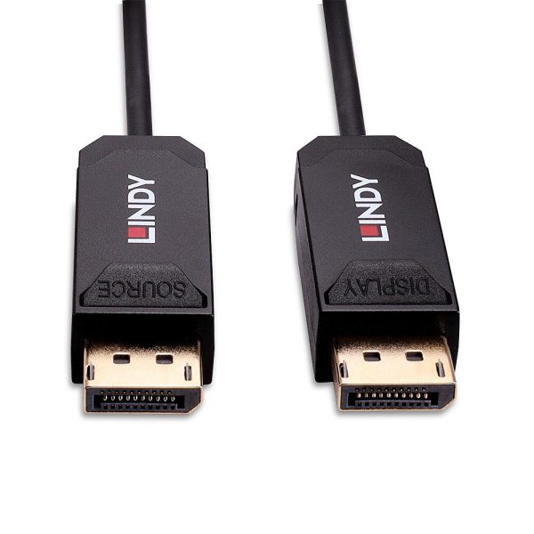 Cablu Lindy Hybrid DisplayPort, DisplayPort, 50m, Negru
