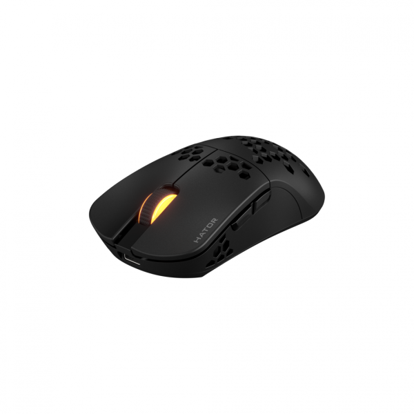 Mouse Gaming Wireless Hator Stellar Pro, 26000 dpi, negru