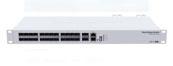 MIKROTIK, 24 Port QSFP+ 2 SFP L3 Managed Switch, CRS326-24S+2Q+RM,