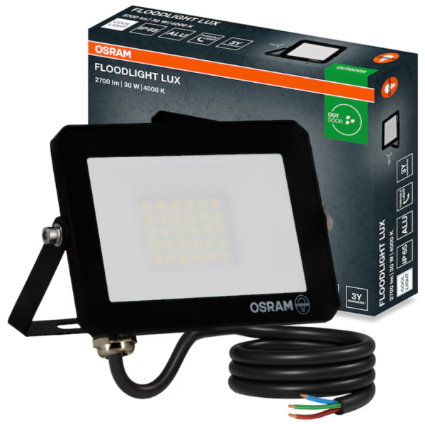 Proiector LED Osram LUX, 30W, 220-240V, 2700 lm, lumina neutra