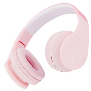 Casti Over-ear PowerLocus P1Kids, Wireless/Wired, Roz