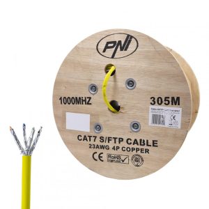 PNI-SFTP07M - Cablu S/FTP CAT7 PNI SF07 la metru 10Gbps,