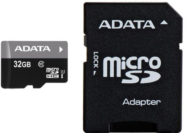 Card de Memorie MicroSDHC Adata 32Gb, Adaptor SD, Class 10