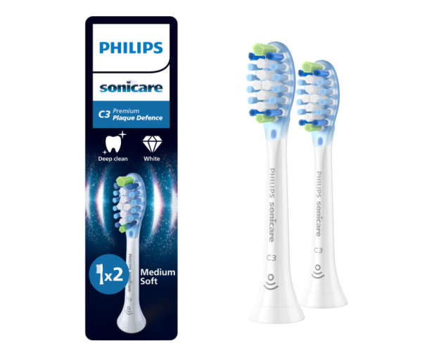 Rezerve PHILIPS Sonicare Plaque Defence HX9042/87, Pachet de 2 capete