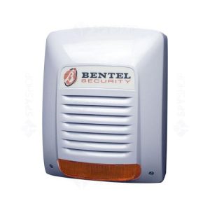 Sirena de exterior autonoma cu flash, carcasa solida din plastic