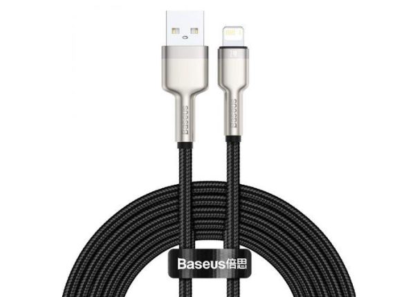 Cablu Baseus Cafule, Lightning/ USB A, 2 m, Negru