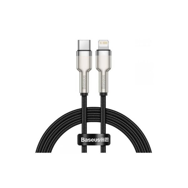 Cablu Baseus Cafule, Lightning/ USB C, 2m, Negru