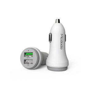 Incarcator Auto Mcdodo CC-3840, 27W, 2 porturi, Alb