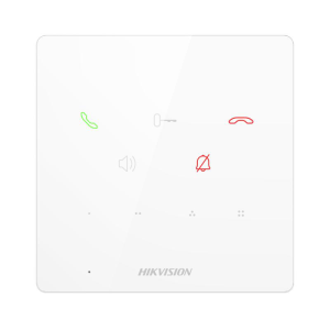 Post interior interfon audio Hikvision DS-KH6000-E1/WH, 9 butoane, microfon inclus,