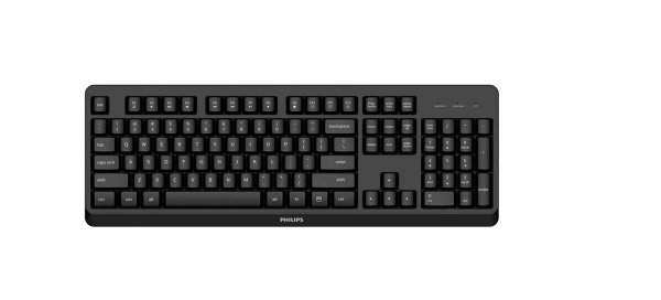 Tastatura Philips SPK6307BL/40, Wireless, Negru, EN US