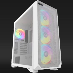 Carcasa AQIRYS Arcturus PRO, Mid Tower, White