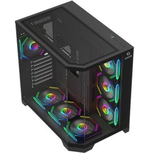 Carcasa AQIRYS Titan, ARGB, Mid Tower, Black