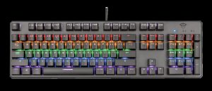 Tastatura Mecanica Gaming Trust GXT 865 Asta, RGB, USB, Negru