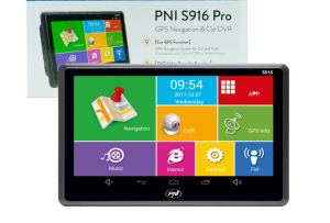 Sistem de navigatie GPS + DVR PNI S916 PRO ecran