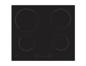 Plita Incorporabila Candy CH64CCB/4U2 ceramic, 60cm, 4zones, cut glass, black