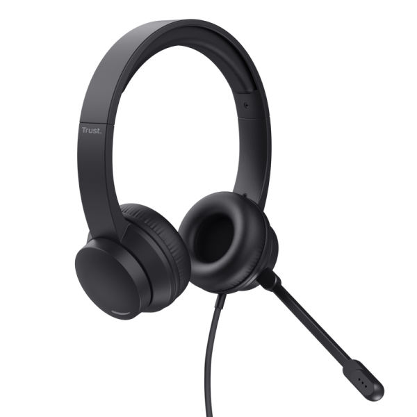 Casti Head-band Trust Ayda, Wired, Negru