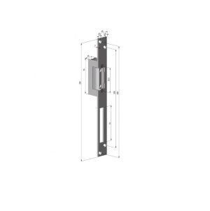 Electromagnet fail lock Yale YB17-12D-L, 12Vcc, consum redus, 230mA, include