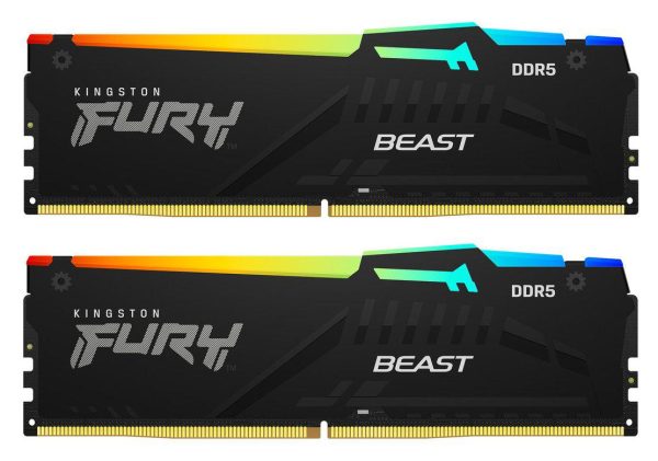 Memorie RAM Kingston FURY Beast, 64GB DDR5, 6000MHz, CL30