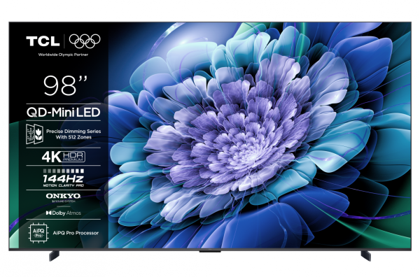 Televizor TCL QD-MiniLED 98C61K, 248 cm, Smart Google TV, 4K