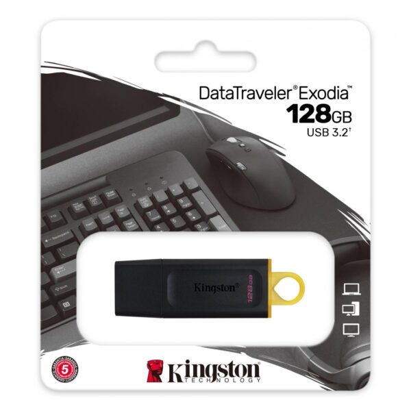 Memorie USB Flash Drive Kingston 128GB Data Traveler Exodia, USB - Image 4