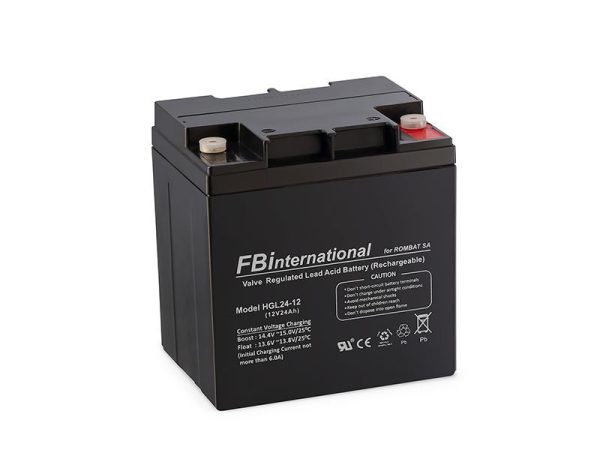 Acumulator stationar 24Ah/12V HGL12-4, Dimensiuni 166mm x 126mm x 174mm