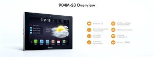 Post interior videointerfon DNAKE 10.1" cu Android;  CPU:Octal core