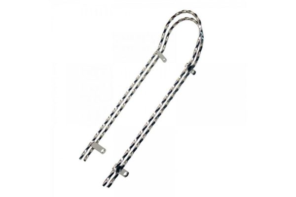 Sissy bar suport sa, profil patrat torsionat, dublu,lungime 18 inch,