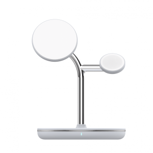 Incarcator wireless birou Tellur, 3-in-1, MFI, certificat MagSafe 15W, Watch