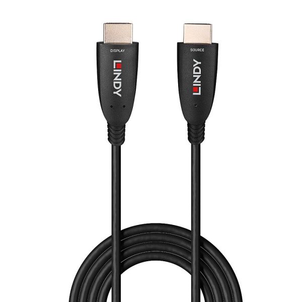 Cablu Lindy Fibre Optic Hybrid HDMI 8K60, HDMI, 50m, Negru