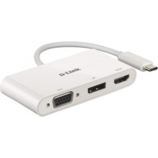 USB-C Hub D-Link DUB-V310, USB Type-C, Alb