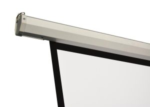 Ecran proiectie electric, perete/tavan, 200 x 150 cm, Blackmount, cutelecomanda,
