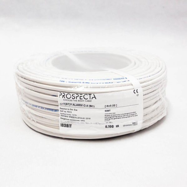 Cablu alarma 6 x 0.22 premium, cupru 100%, cod: I038IT,