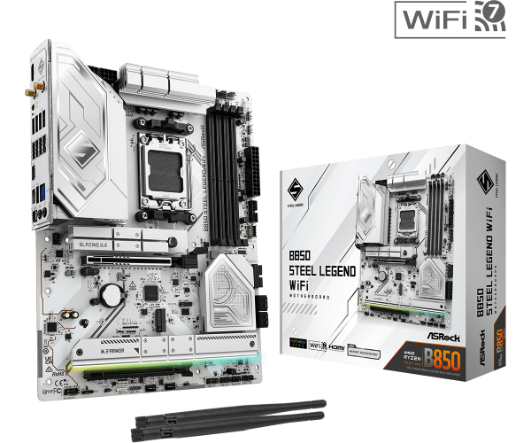 Placa de baza ASRock B850 Steel Legend WiFi, Socket AM5,