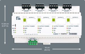 Modul izolator Bus Paradox HUB4D cu 4 porturi: multiplică magistrala