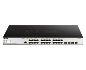 D-Link Switch DGS-1210-28P/ME, 24 porturi Gigabit PoE Base-T, 4 porturi
