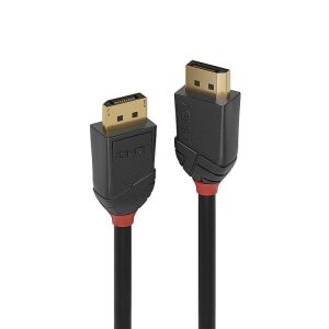 Cablu Lindy DisplayPort 2.1 54G, lungime 0.5m, Supported Bandwidth: 54Gbps,