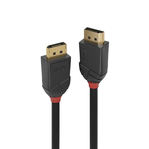 Cablu Lindy DisplayPort 2.1 54G, lungime 0.5m, Supported Bandwidth: 54Gbps,