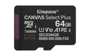 Card de memorie Kingston Canvas Select Plus Gen3 Micro-SDXC, 64