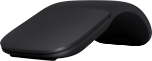 Mouse Wireless Microsoft Arc Mouse, 1000 dpi, Negru